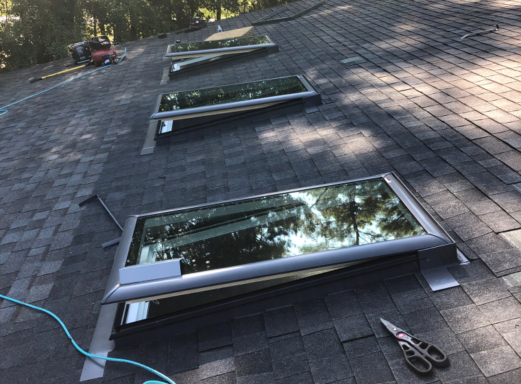 new skylight installed on a roof bessemer city nc